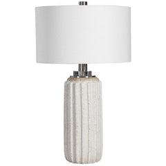Azariah White Crackle Table Lamp - Ornate Home