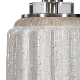 Azariah White Crackle Table Lamp - Ornate Home