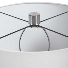 Azariah White Crackle Table Lamp - Ornate Home