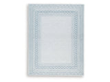 Azelhurst Blue/Ivory/Gray Large Rug (Online Special Price) - Ornate Home