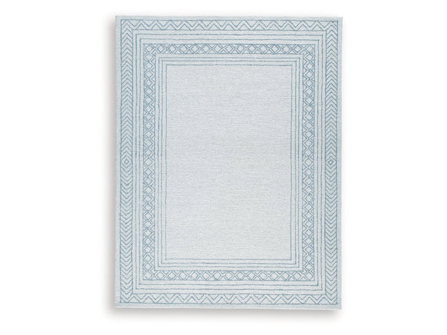 Azelhurst Blue/Ivory/Gray Large Rug (Online Special Price) - Ornate Home
