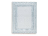 Azelhurst Blue/Ivory/Gray Large Rug - Ornate Home