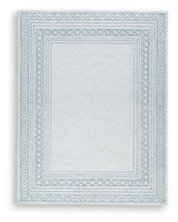 Azelhurst Blue/Ivory/Gray Large Rug - Ornate Home