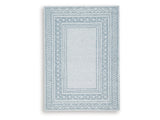 Azelhurst Blue/Ivory/Gray Medium Rug (Online Special Price) - Ornate Home