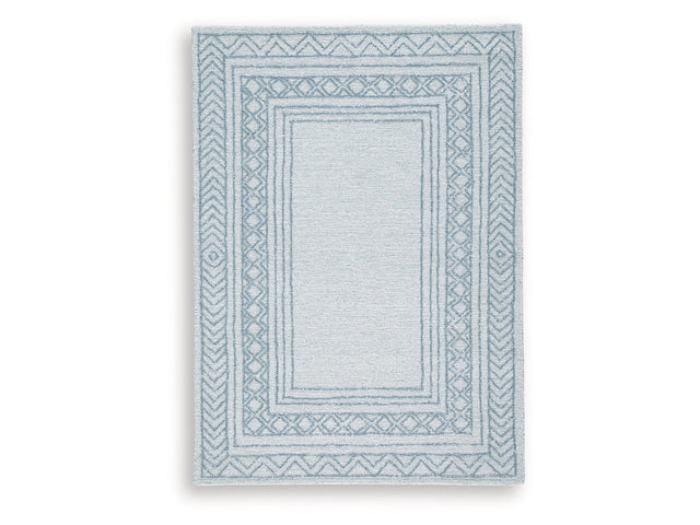 Azelhurst Blue/Ivory/Gray Medium Rug (Online Special Price) - Ornate Home