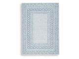 Azelhurst Blue/Ivory/Gray Medium Rug - Ornate Home