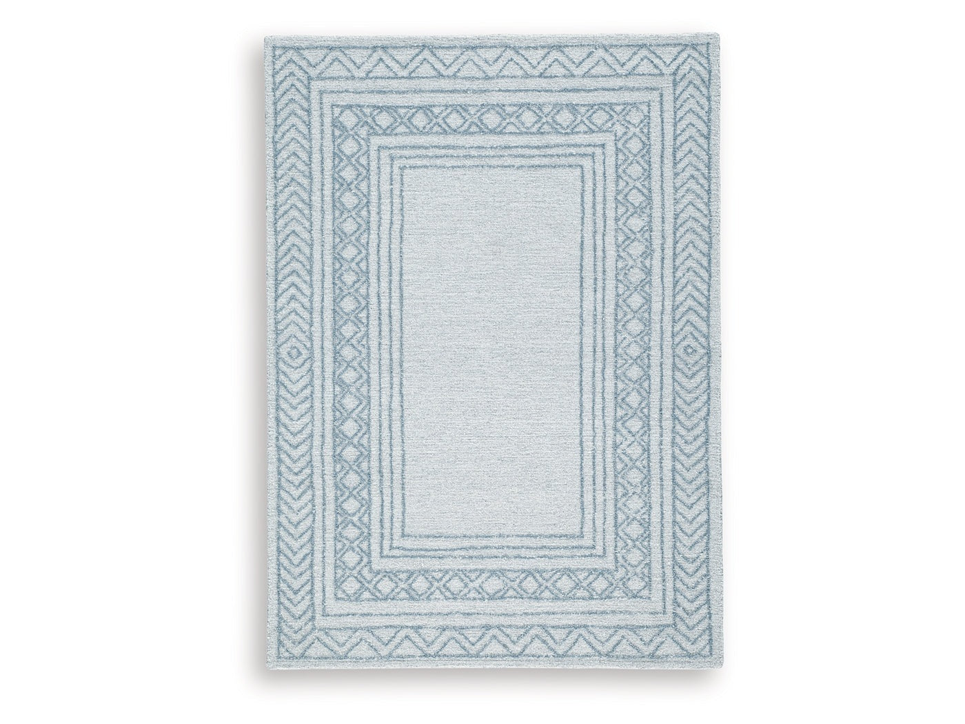 Azelhurst Blue/Ivory/Gray Medium Rug - Ornate Home