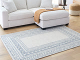 Azelhurst Blue/Ivory/Gray Medium Rug - Ornate Home