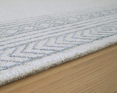 Azelhurst Blue/Ivory/Gray Medium Rug - Ornate Home