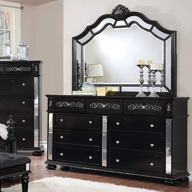 Azha Black Dresser - Ornate Home