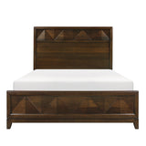 Aziel Walnut Queen Bed - Ornate Home