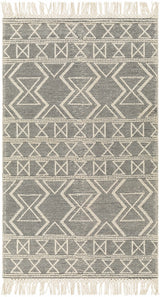Aziel Wool Rug with Tassels - Clearance - Ornate Home