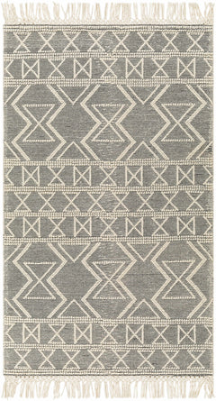 Aziel Wool Rug with Tassels - Clearance - Ornate Home