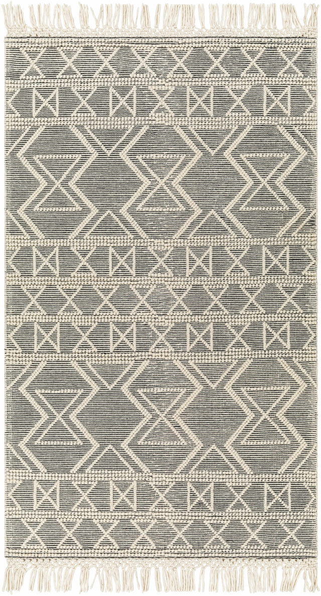 Aziel Wool Rug with Tassels - Clearance - Ornate Home