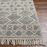 Aziel Wool Rug with Tassels - Clearance - Ornate Home