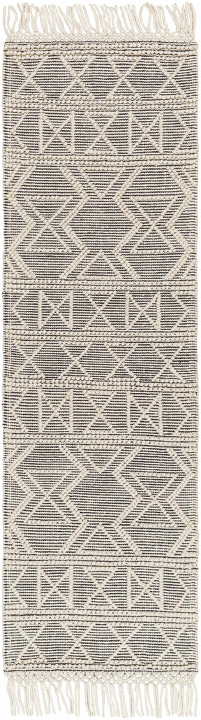 Aziel Wool Rug with Tassels - Clearance - Ornate Home