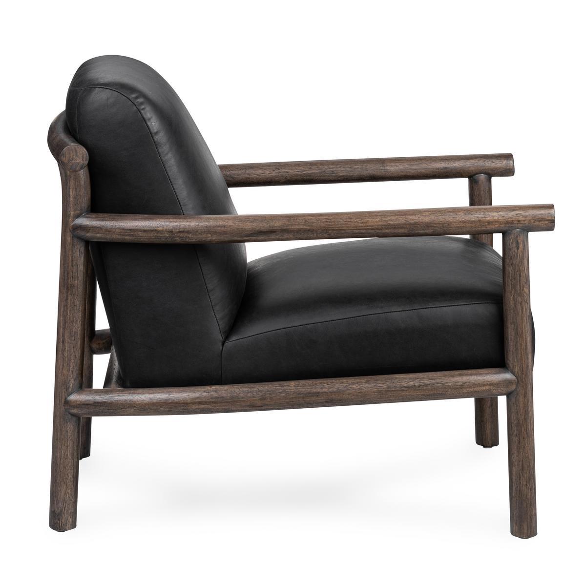Azoria Black Accent Chair - Ornate Home