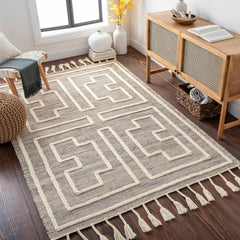 Azra Tasseled Jute&Wool Rug - Clearance - Ornate Home