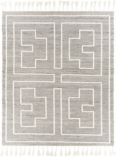 Azra Tasseled Jute&Wool Rug - Clearance - Ornate Home