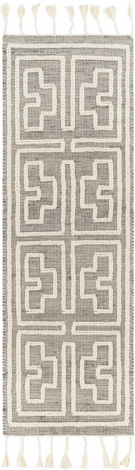 Azra Tasseled Jute&Wool Rug - Ornate Home