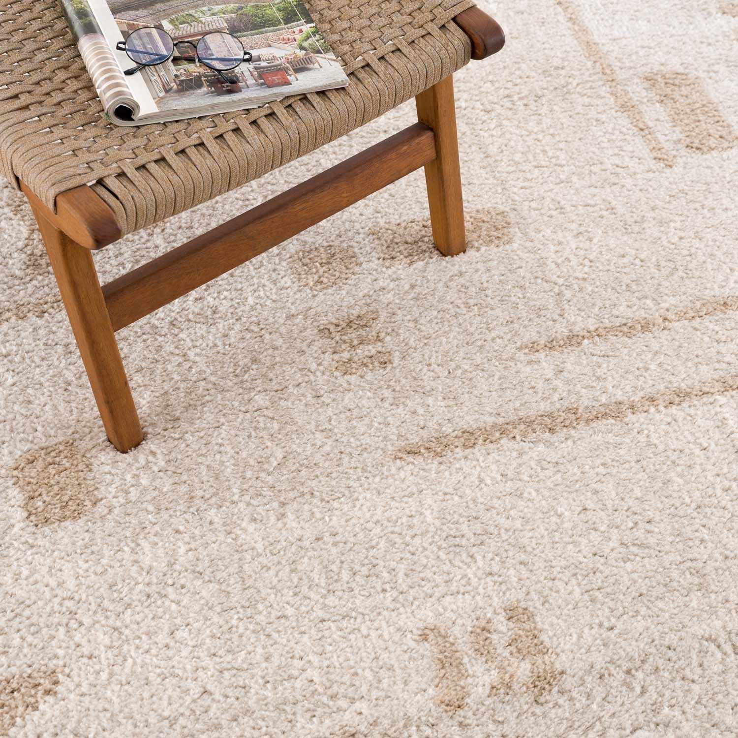 Azriel Beige Washable Area Rug - Ornate Home