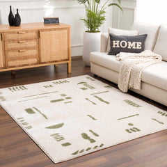 Azriel Green Washable Area Rug - Ornate Home
