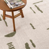 Azriel Green Washable Area Rug - Ornate Home
