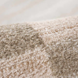 Azrika Beige Checkered Washable Rug - Clearance - Ornate Home