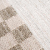 Azrika Beige Checkered Washable Rug - Clearance - Ornate Home