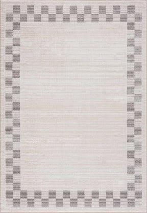Azrika Gray Checkered Washable Rug - Clearance - Ornate Home