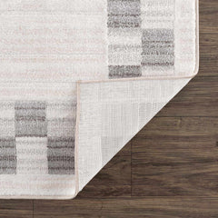 Azrika Gray Checkered Washable Rug - Clearance - Ornate Home