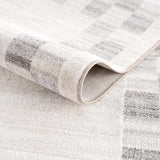 Azrika Gray Checkered Washable Rug - Clearance - Ornate Home