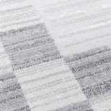 Azrika Gray Checkered Washable Rug - Clearance - Ornate Home