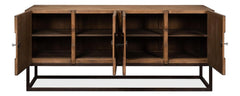 Aztec Brown Sideboard On Stand - Ornate Home