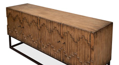 Aztec Brown Sideboard On Stand - Ornate Home