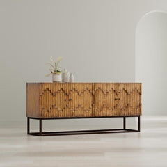 Aztec Brown Sideboard On Stand - Ornate Home