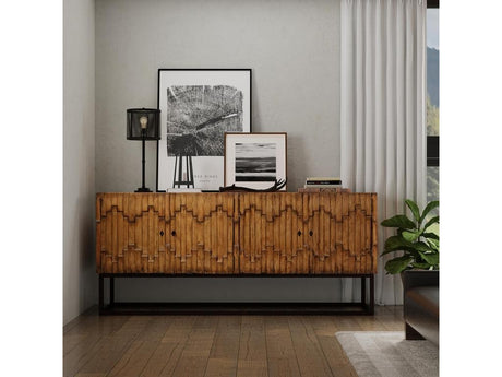 Aztec Brown Sideboard On Stand - Ornate Home