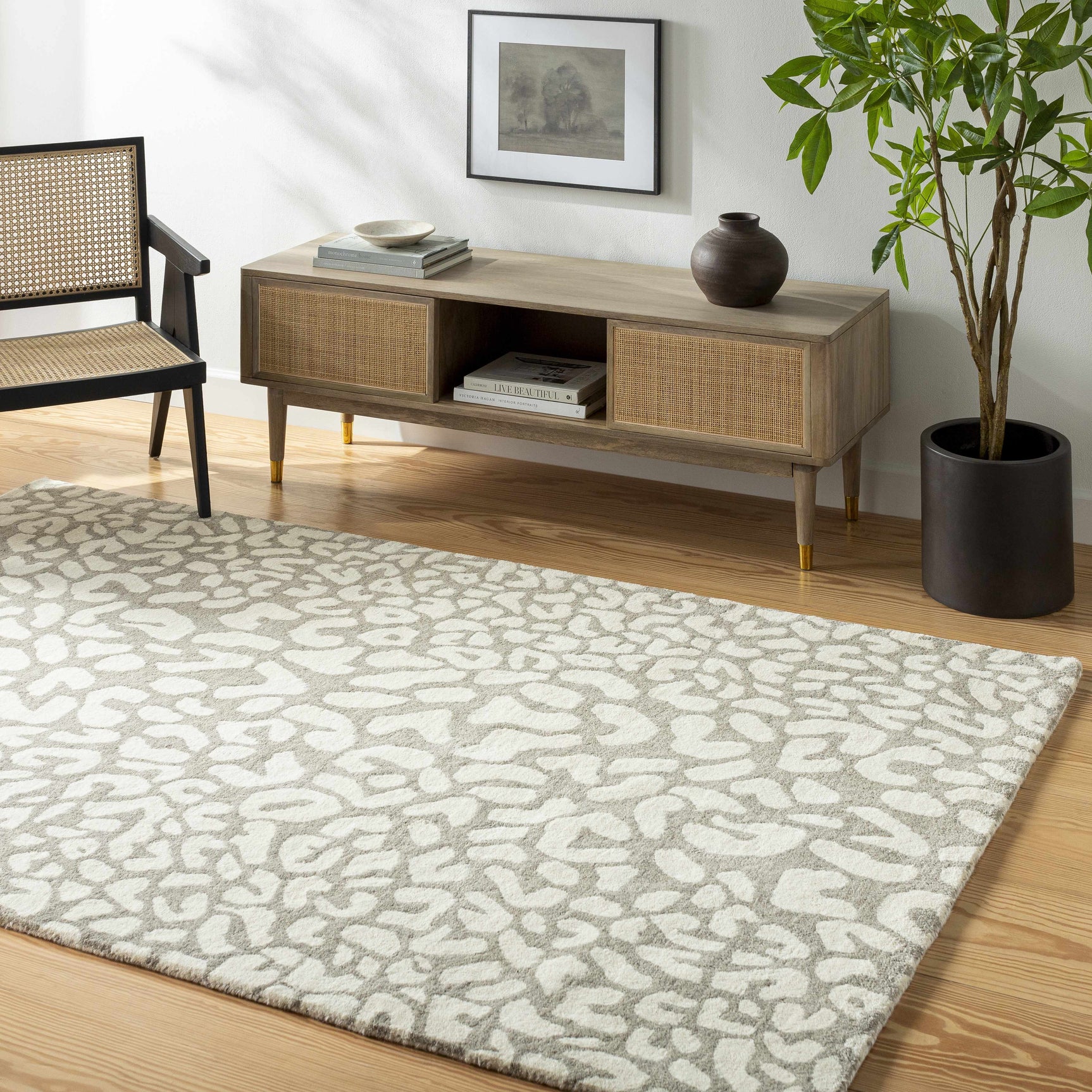 Azuka Leopard Print Area Rug - Clearance - Ornate Home