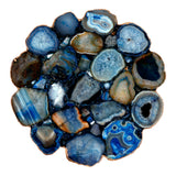 Azul Blue Agate Accent Table - Ornate Home