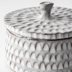 Azul Gray Small Ceramic Detailed Decorative Box - Ornate Home