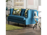 Azuletti Dark Teal/Apple Green Loveseat - Ornate Home