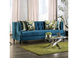 Azuletti Dark Teal/Apple Green Sofa - Ornate Home