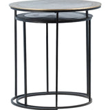 Azure Black/Antique Brass Nesting Tables - Ornate Home