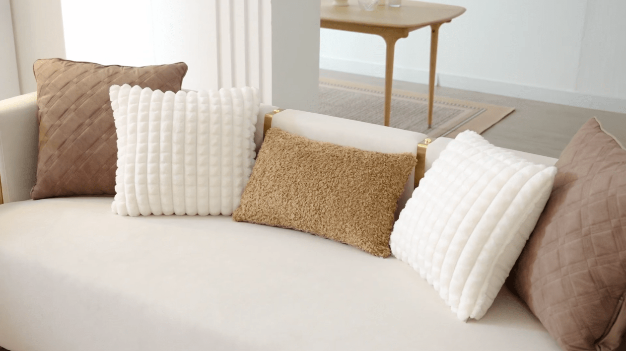 Azure Imperial White/Gold Sofa / HD-3156 - Ornate Home