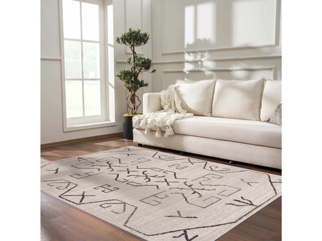 Azzan Cream & Charcoal Area Rug - Clearance - Ornate Home