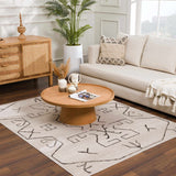 Azzan Cream & Charcoal Area Rug - Clearance - Ornate Home