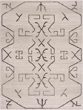 Azzan Cream & Charcoal Area Rug - Clearance - Ornate Home