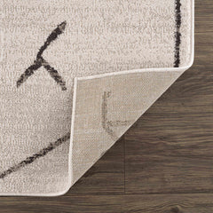 Azzan Cream & Charcoal Area Rug - Clearance - Ornate Home