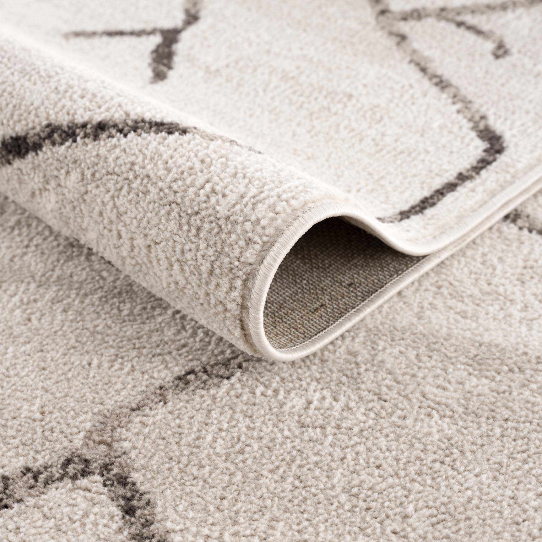 Azzan Cream & Charcoal Area Rug - Clearance - Ornate Home