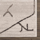 Azzan Cream & Charcoal Area Rug - Clearance - Ornate Home